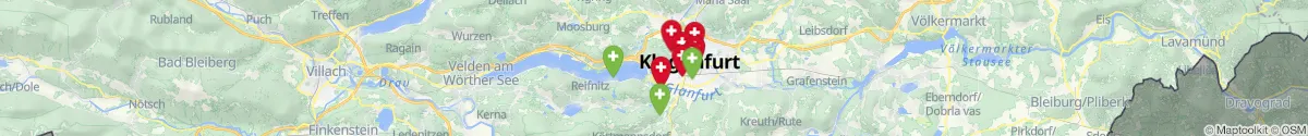 Map view for Pharmacies emergency services nearby Wölfnitz (Klagenfurt  (Stadt), Kärnten)